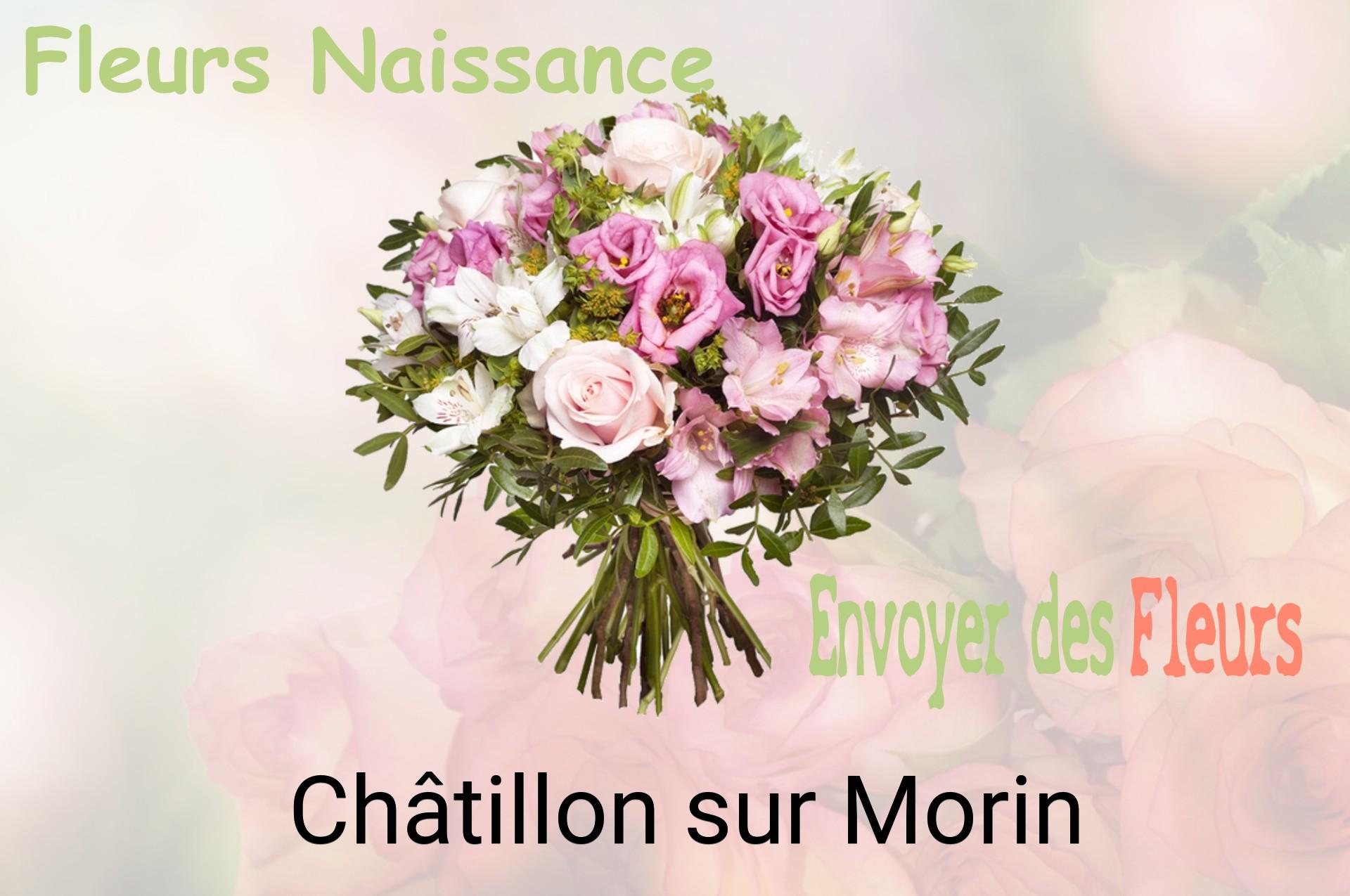 Bouquet de fleurs de naissance livré à Châtillon-sur-Morin