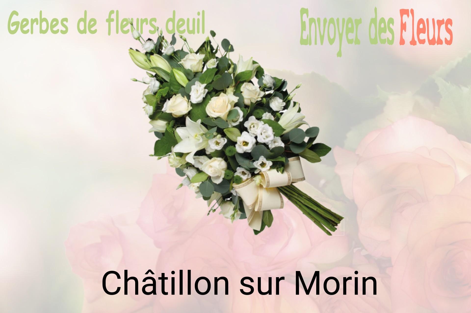 Gerbe de fleurs de deuil livrée à Châtillon-sur-Morin